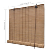 Store roulant Bambou Marron 120x160 cm