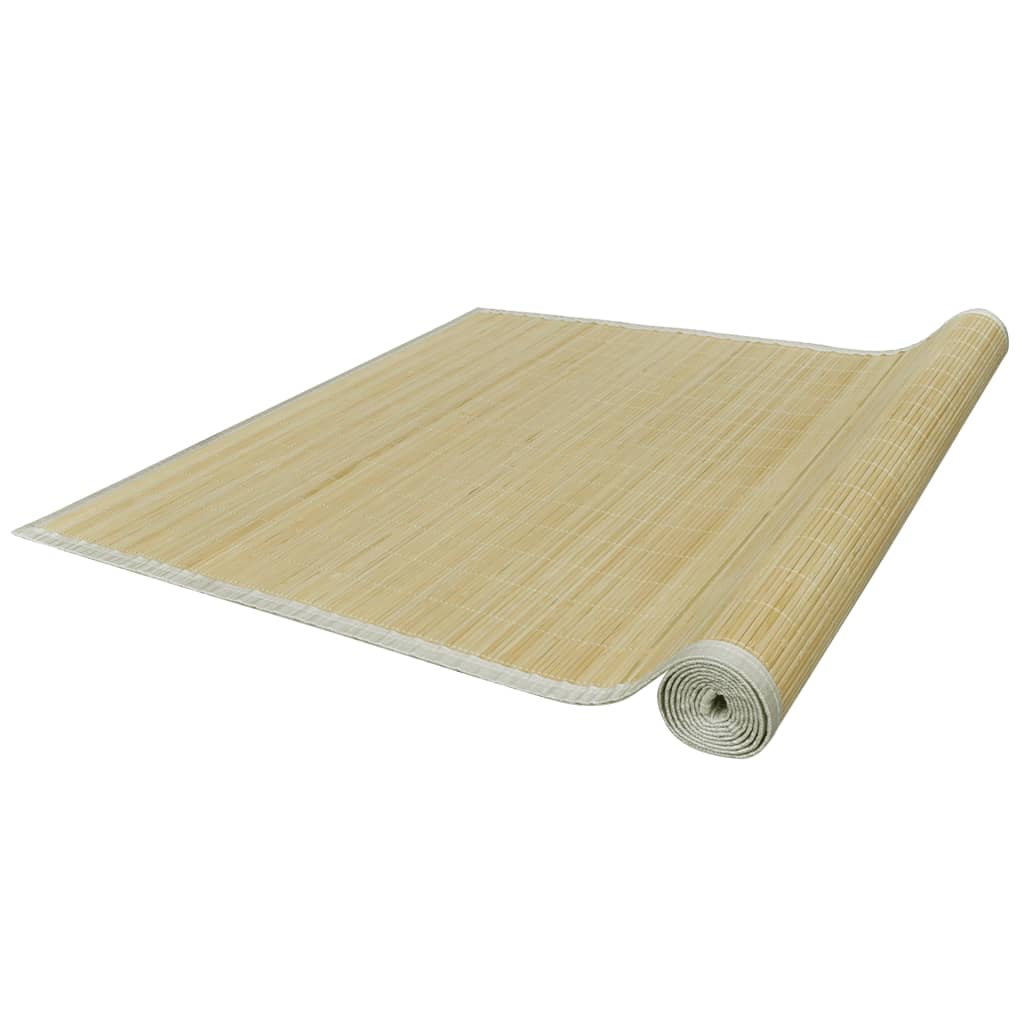 Tapis en bambou naturel à latte rectangulaire 80 x 300 cm