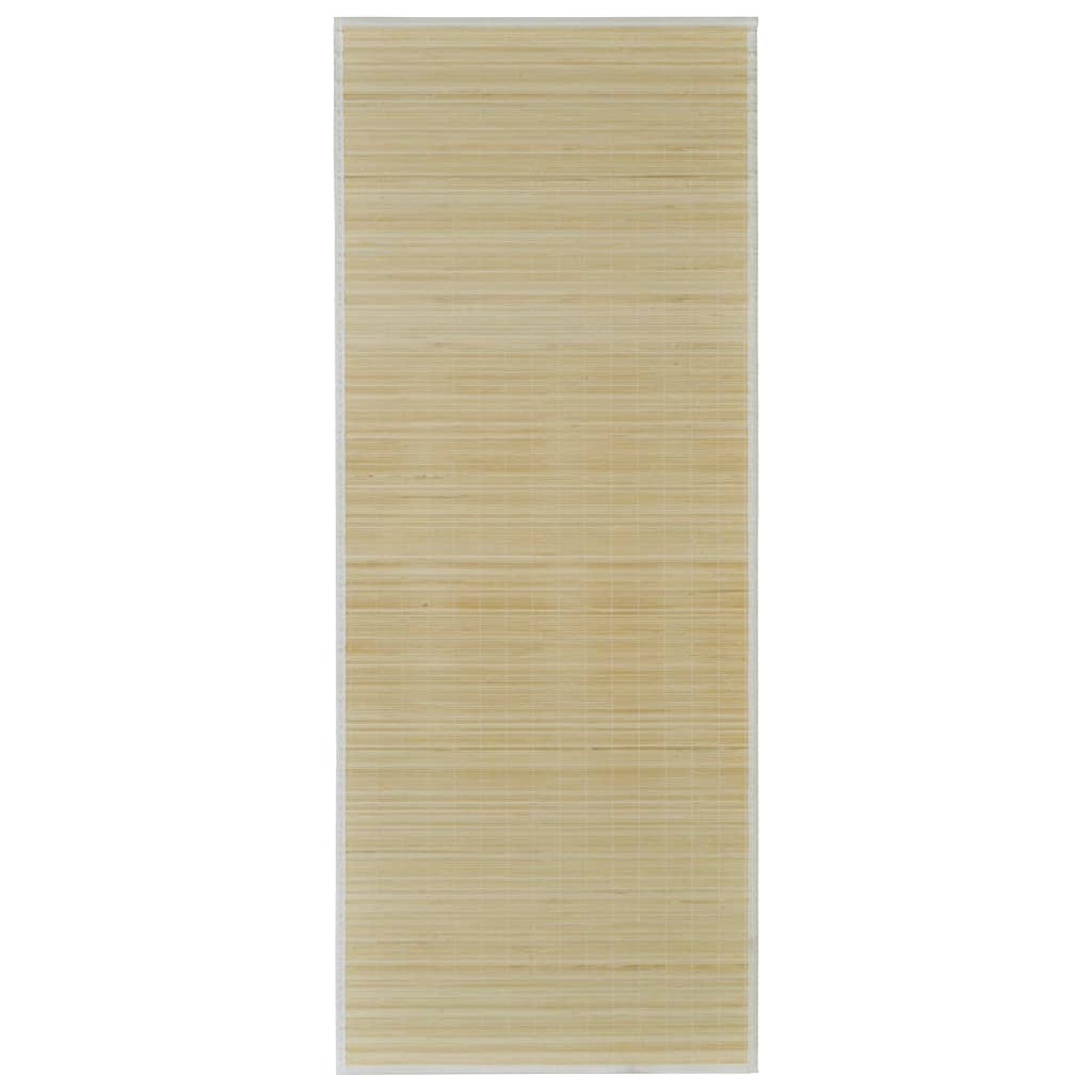 Tapis en bambou naturel à latte rectangulaire 120 x 180 cm