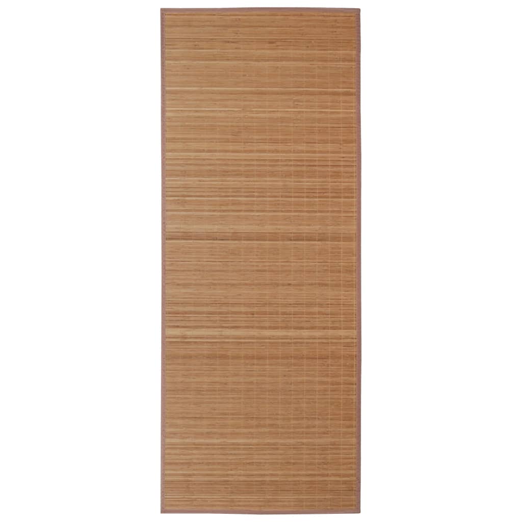 Tapis en bambou marron à latte rectangulaire 120 x 180 cm