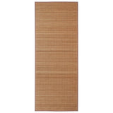 Tapis en bambou marron à latte rectangulaire 120 x 180 cm