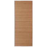 Tapis en bambou marron à latte rectangulaire 150 x 200 cm