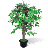 Artificial Plastic Palm Tree with Pot 90 cm