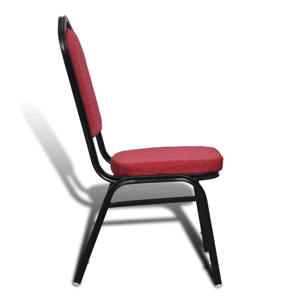 Chaises à manger lot de 30 rouge tissu