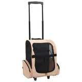 Beige Foldable Multi-Purpose Pet Cart