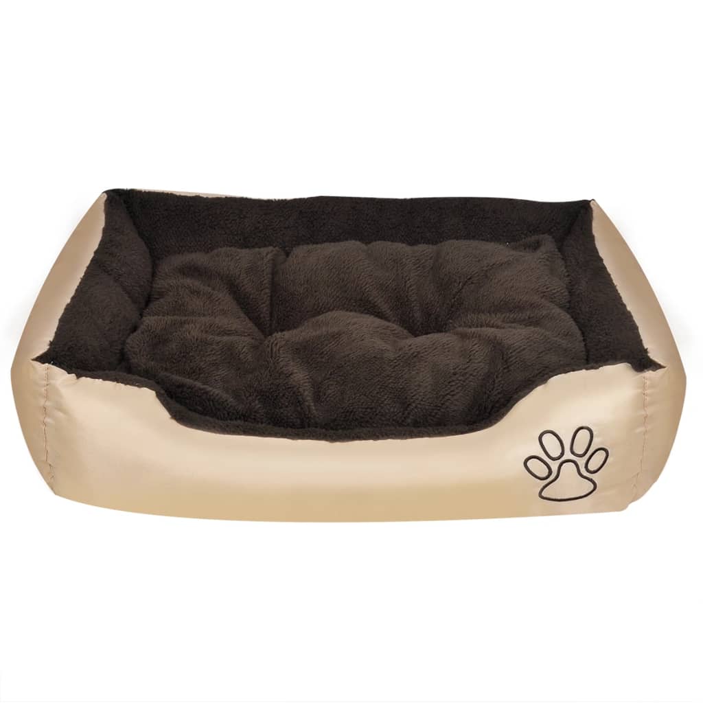 Lit pour chiens avec coussin rembourré Taille M