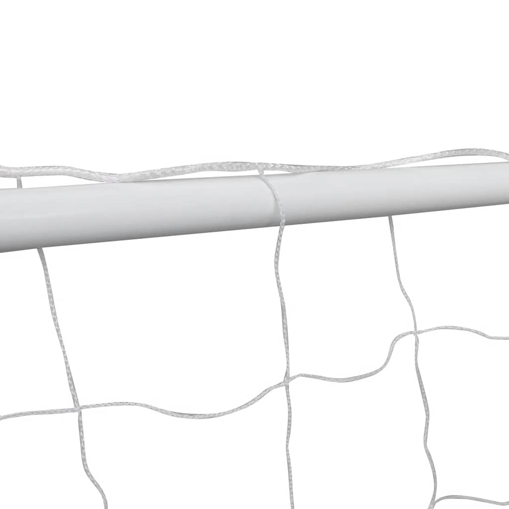 Football goal with net 182x61x122 cm Steel White