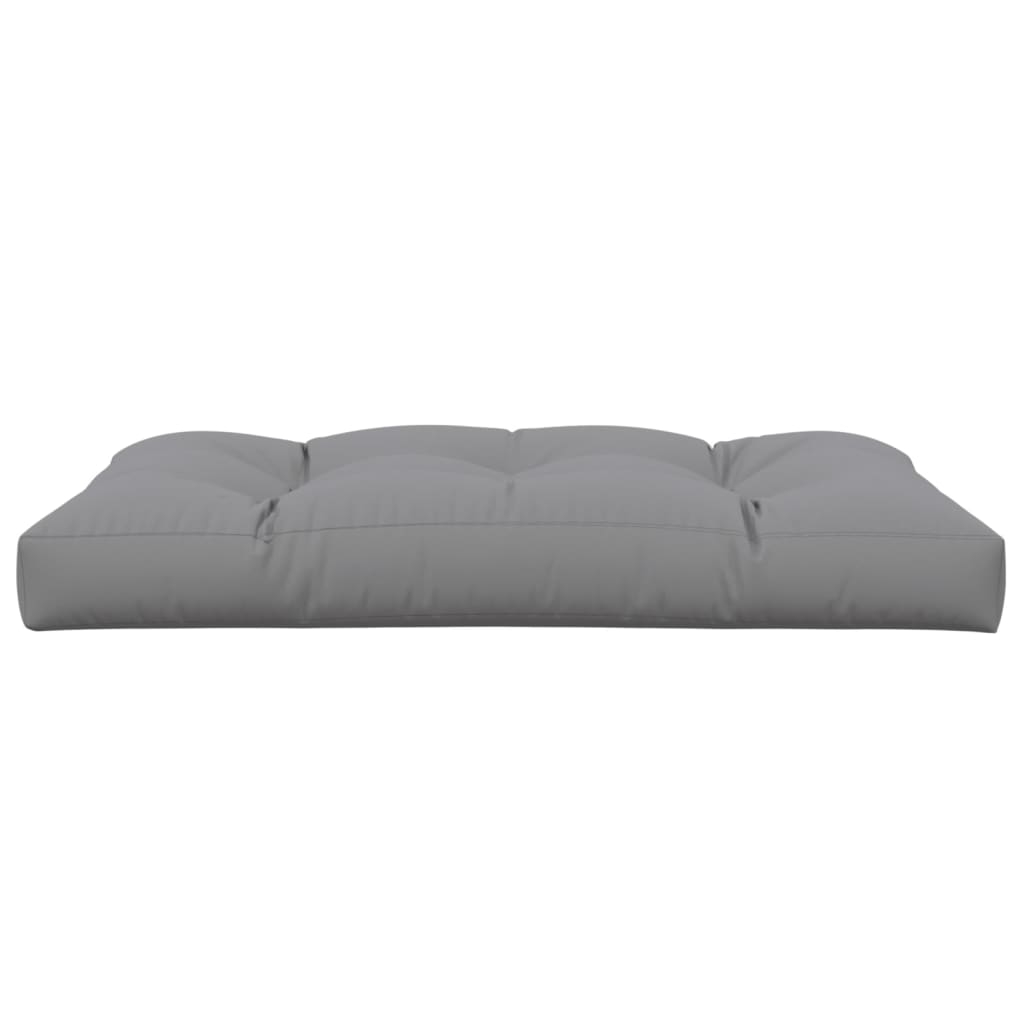 Coussin de palette 120x80x12 cm gris tissu