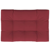 Coussin de palette rouge bordeaux 120x80x12 cm tissu