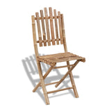 Chaises pliables de jardin lot de 2 Bambou