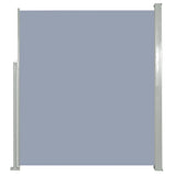 Auvent latéral rétractable de patio 160 x 300 cm Gris