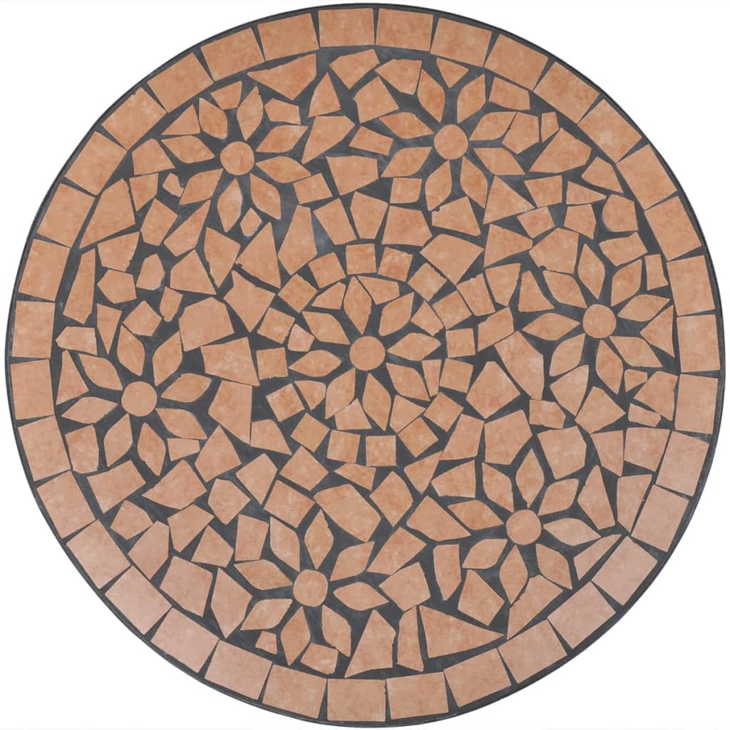 Table de bistro Terre cuite 60 cm Mosaïque