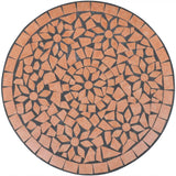 Table de bistro Terre cuite 60 cm Mosaïque