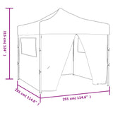 Faltzelt mit 4 Wänden Creme 3 x 3 m