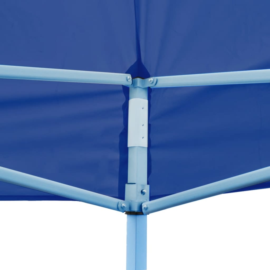 Tente de réception pliable bleue 3 x 6 m