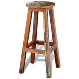 Tabouret de bar Bois de récupération massif