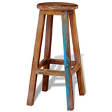 Tabouret de bar Bois de récupération massif