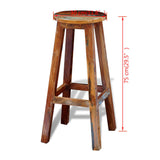 Tabouret de bar Bois de récupération massif