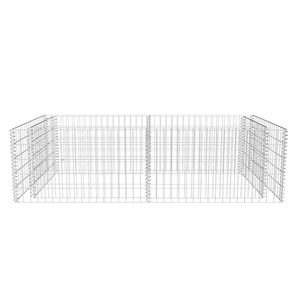 Gabion planter Galvanized steel 180 x 90 x 50 cm