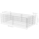 Gabion planter Galvanized steel 180 x 90 x 50 cm