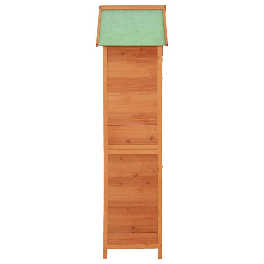 Armoire de rangement de jardin Marron 42,5x64x190 cm