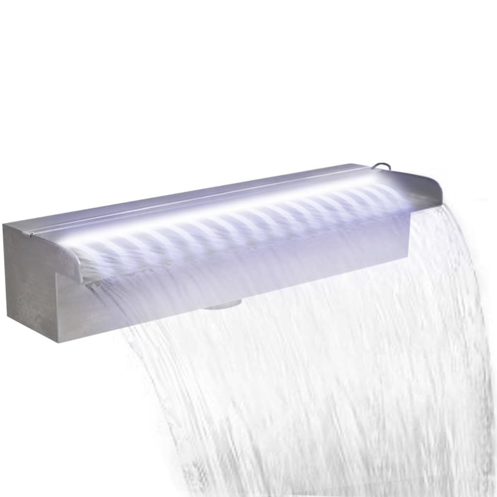 45cm Rectangular LED Water Blade Stainless Steel for Swimming Pool