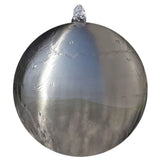 Garden Fountain Sphere with LED Stainless Steel 30 cm