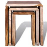 Nesting table 3 pcs Recycled teak