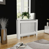 Cache-radiateur 112 cm MDF Blanc