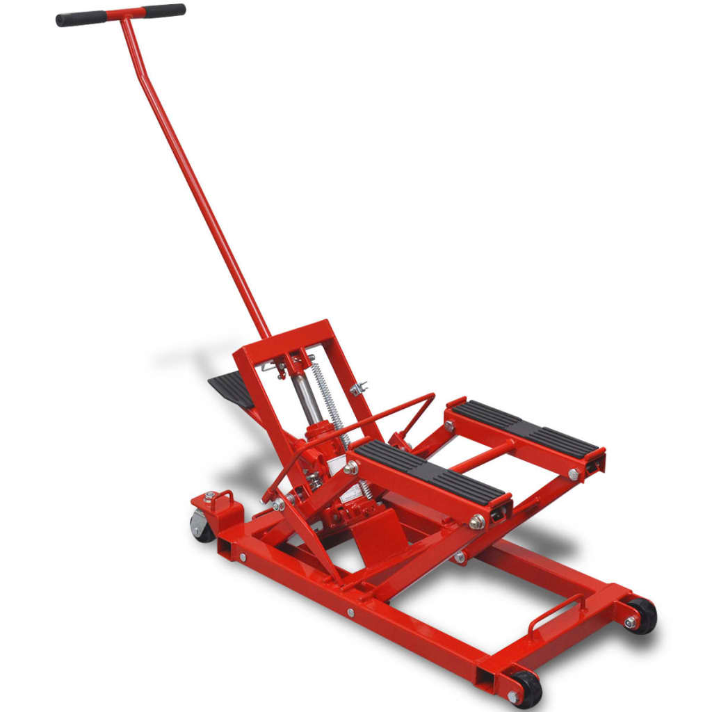 Hydraulic motorcycle / ATV jack 680 kg Red