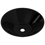 Vasque rond céramique Noir pour salle de bain