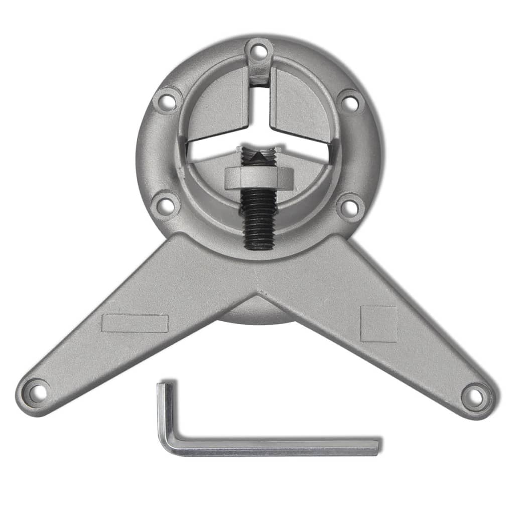 4 pieds de table réglables en hauteur 1100 mm Chromé