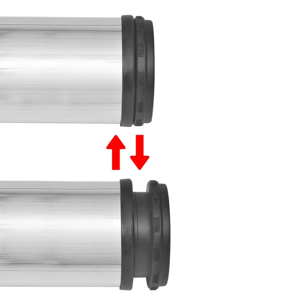 4 höhenverstellbare Tischbeine 1100 mm Nickel gebürstet