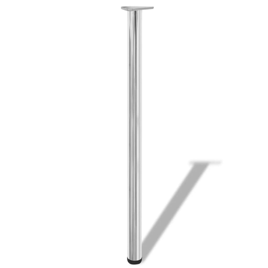 4 height adjustable table legs 1100 mm Chrome