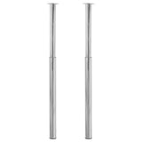 Pieds de table télescopique 2 pcs Chrome 710 mm - 1100 mm