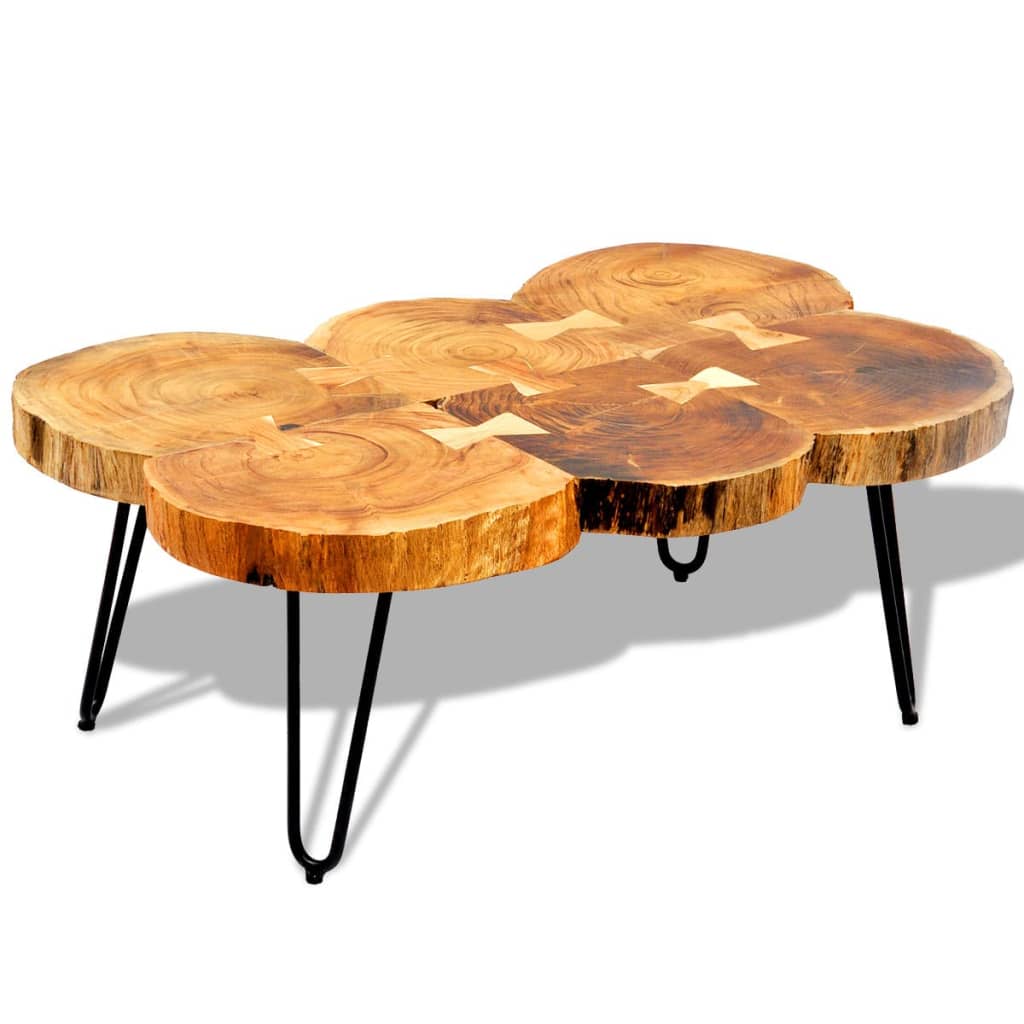 Coffee table 35 cm 6 trunks Wood