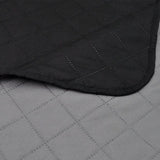 Double-sided quilted bedspread Black/Grey 230x260 cm