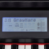 Piano numérique avec pédales 88 touches Noir Panneau mélamine