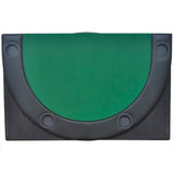 Dessus de table de poker pliable pour 10 joueurs Vert