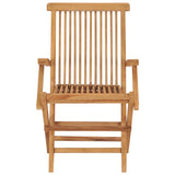 Chaises pliables de jardin lot de 2 Bois de teck solide