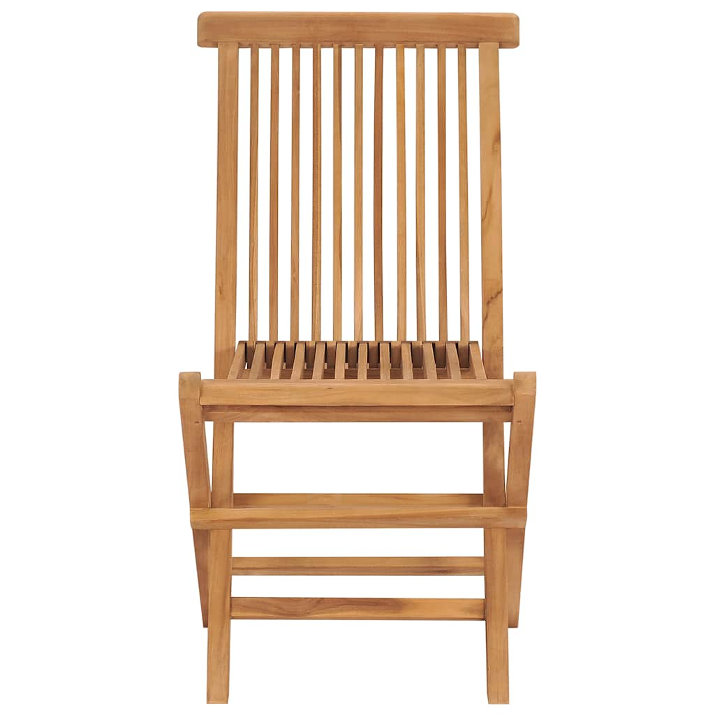 Chaises pliables de jardin lot de 2 Bois de teck solide