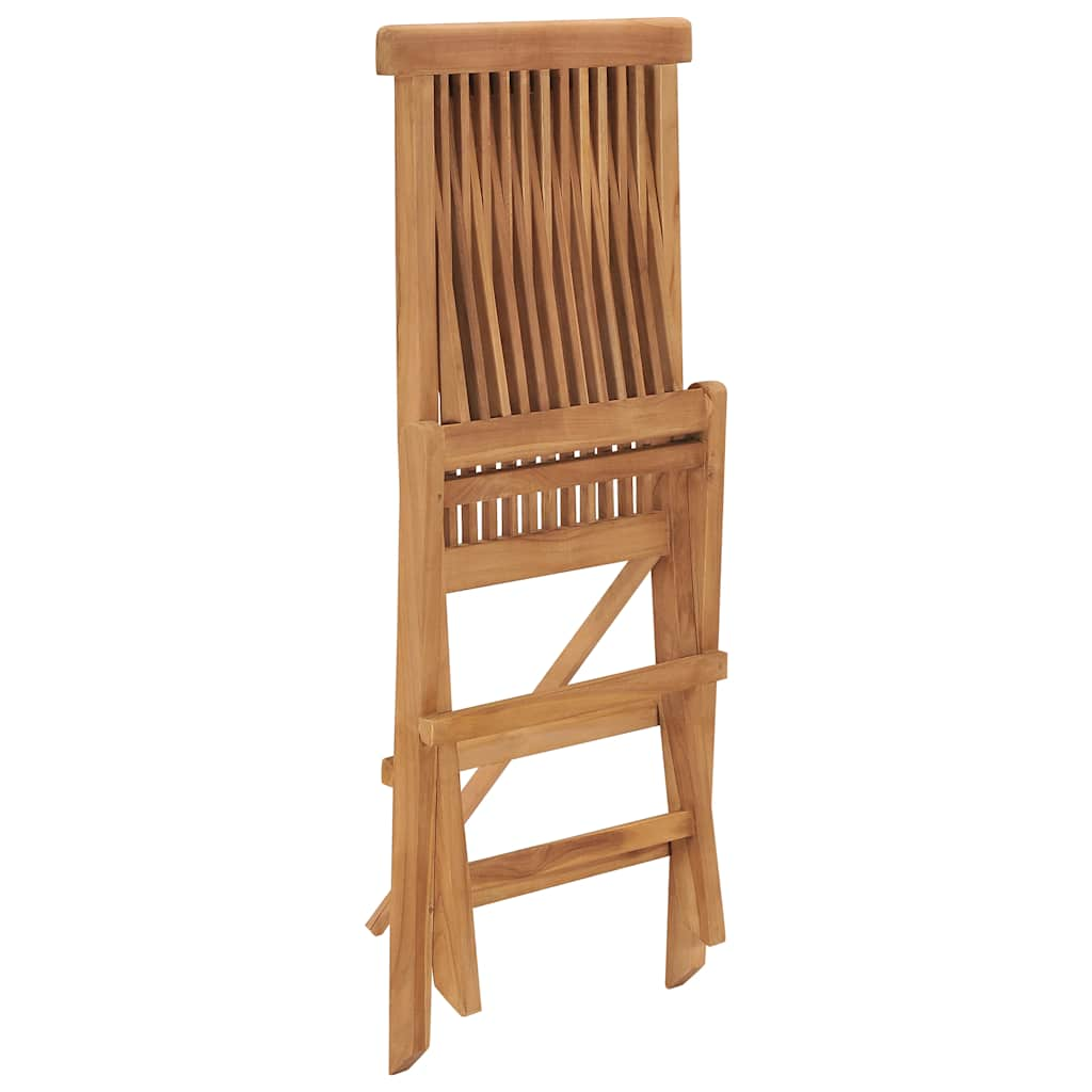 Chaises pliables de jardin lot de 2 Bois de teck solide