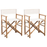 Chaise pliable lot de 2 Bambou et toile