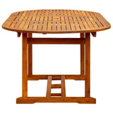 Table de jardin 200x100x75 cm Bois d'acacia massif