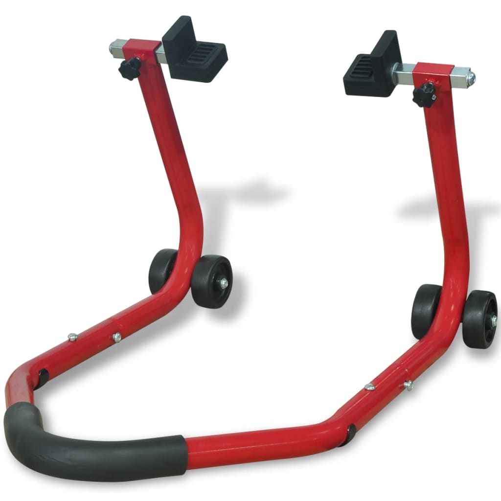 Red Motorcycle Rear Stand