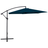 Parasol de jardin en porte-à-faux 3 m bleu