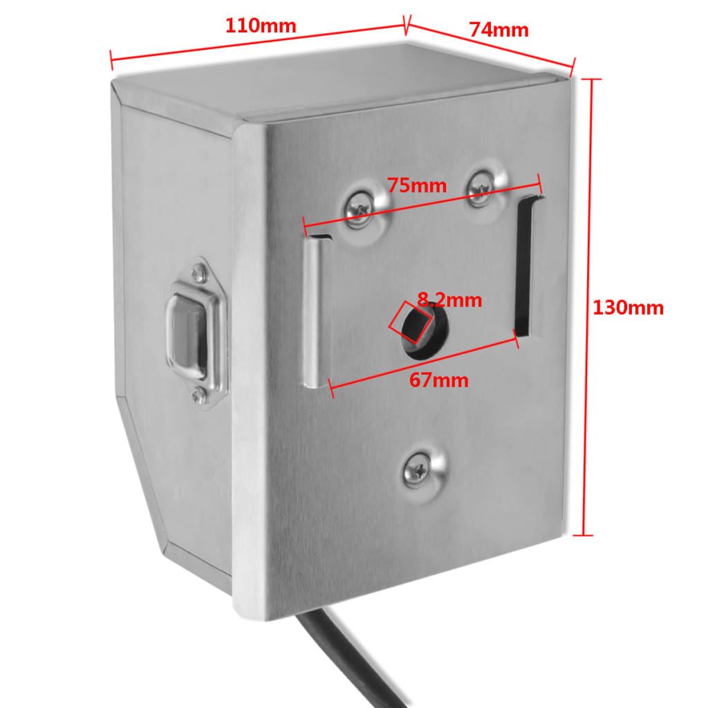 Moteur de broche à rôtir 4W Acier inoxydable