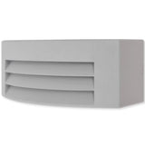 Applique murale extérieure Aluminium Gris