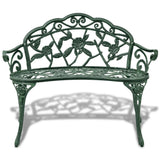 Banc de jardin 100 cm Aluminium coulé Vert