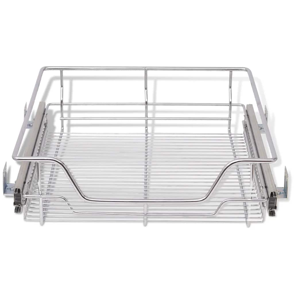 Wire Mesh Basket 2 pcs 500mm Silver